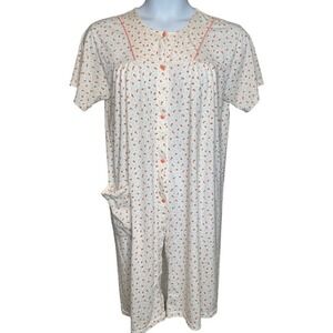 Creaciones Ivett's Womens Nightgown Sz M Soft Peruvian Cotton‎ Loungewear Cozy